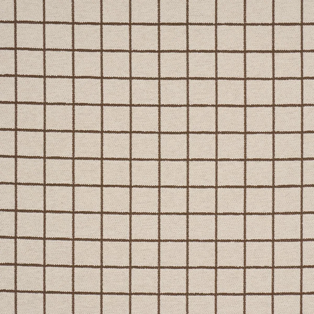 Schumacher 85920 Tucson Grid Brown fabric swatch