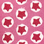 Schumacher 179220 Tuk Tuk Hand Block Print Pink fabric swatch