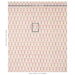 Schumacher 179821 Tulip Hand Block Rose & Copper fabric swatch