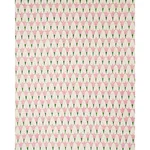 Schumacher 179820 Tulip Hand Block Rose & Grass fabric swatch