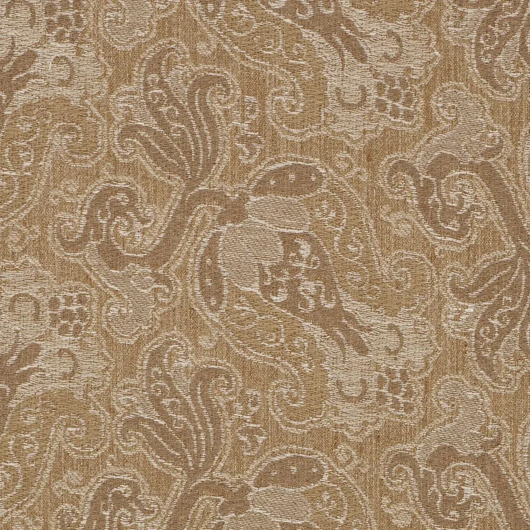 Schumacher 85830 Tulipano Caramel fabric swatch