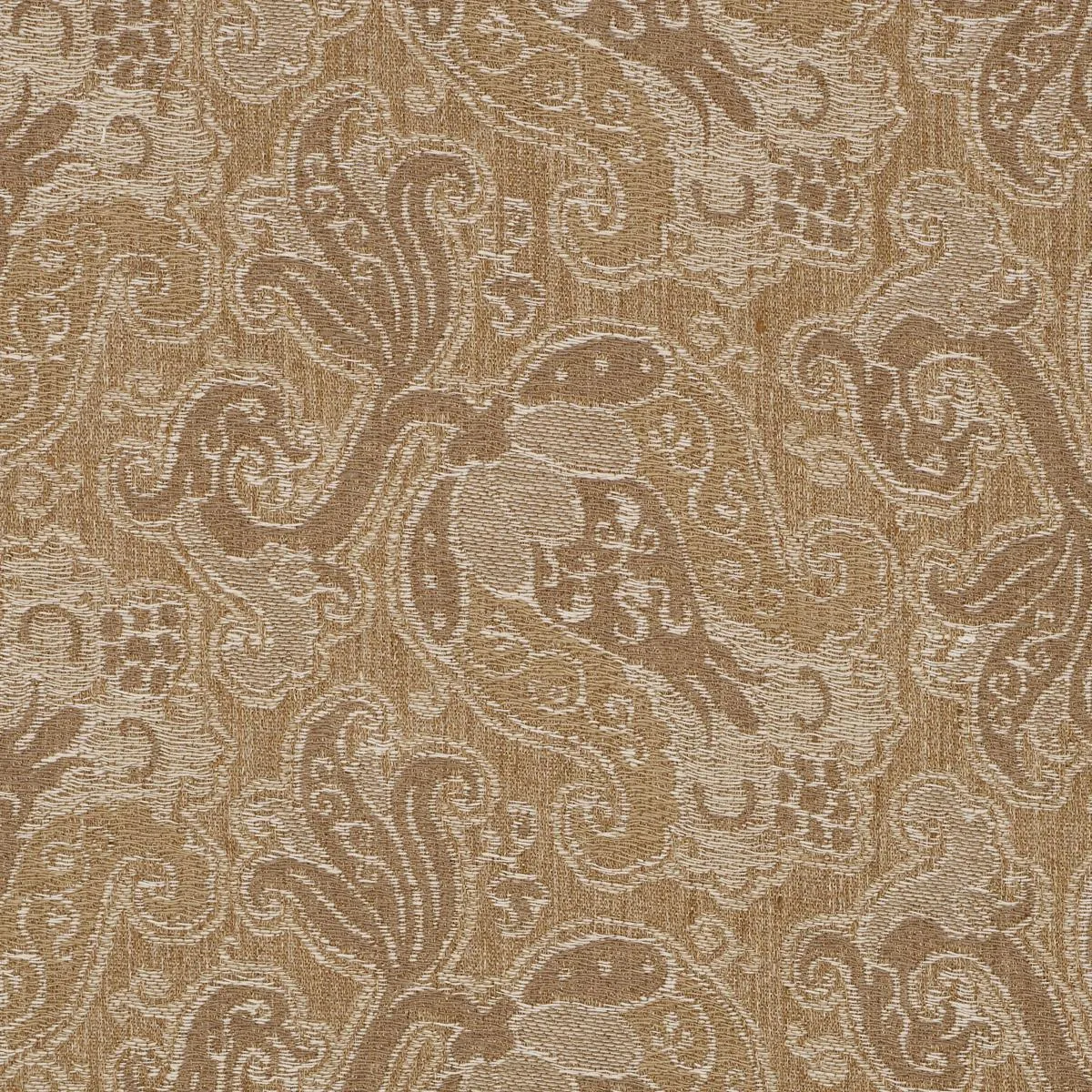 Schumacher 85830 Tulipano Caramel fabric swatch