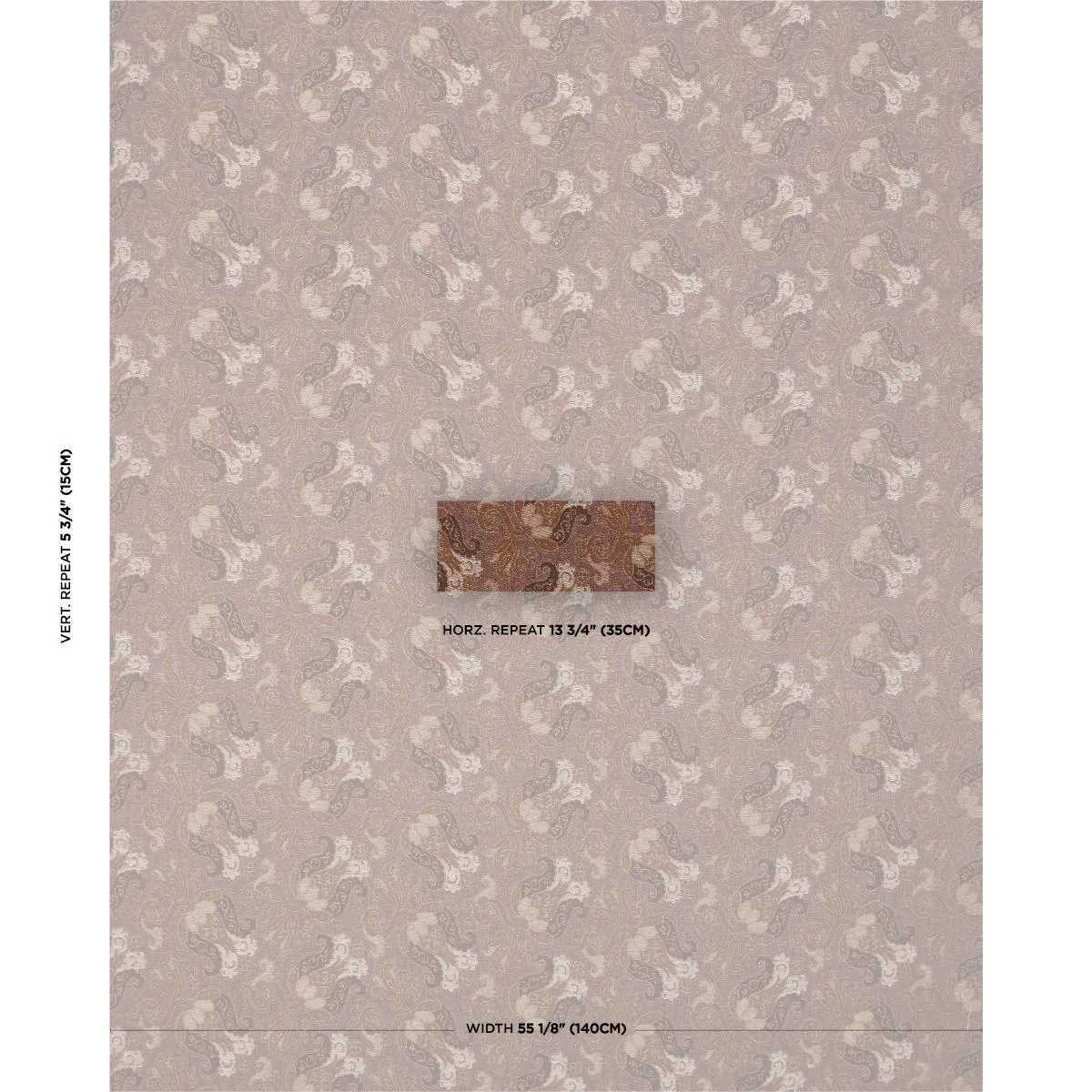 Schumacher 85832 Tulipano Orchid fabric swatch