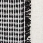 Schumacher 73591 Tulum Casement Black fabric swatch