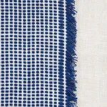 Schumacher 73590 Tulum Casement Blue fabric swatch