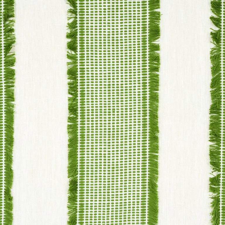Schumacher 73594 Tulum Casement Green fabric swatch