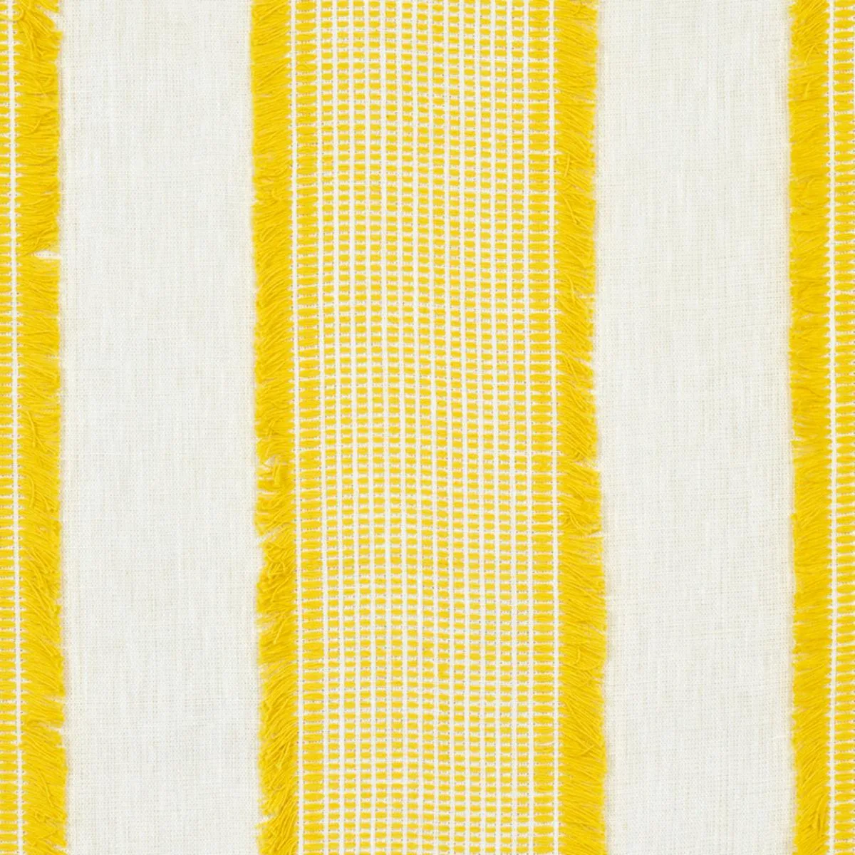 Schumacher 73593 Tulum Casement Yellow fabric swatch