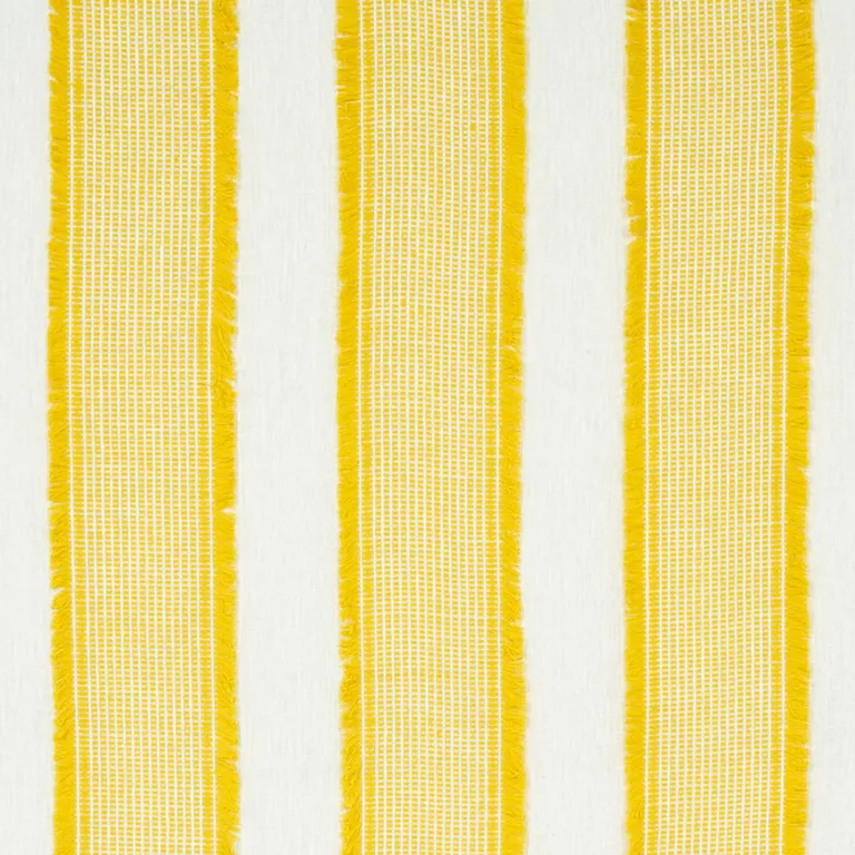 Schumacher 73593 Tulum Casement Yellow fabric swatch