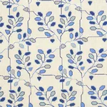 Schumacher 79510 Tumble Weed éPinglé Delft Blue fabric swatch
