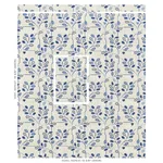 Schumacher 79510 Tumble Weed éPinglé Delft Blue fabric swatch