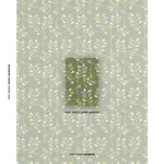 Schumacher 79514 Tumble Weed éPinglé Meadow Green fabric swatch