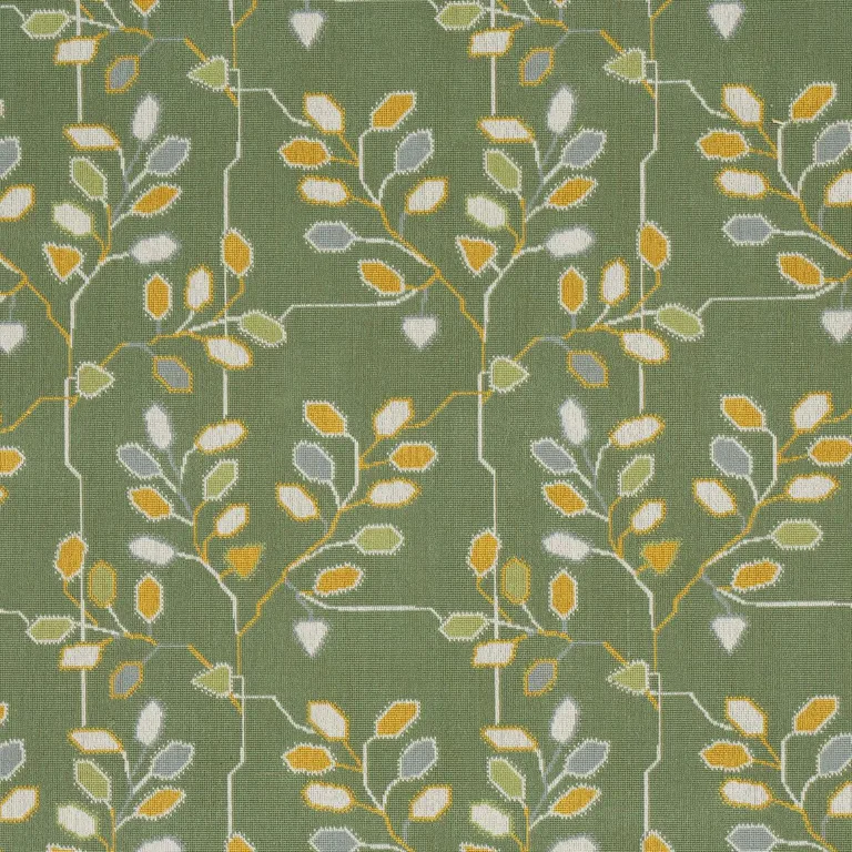 Schumacher 79514 Tumble Weed éPinglé Meadow Green fabric swatch