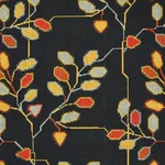 Schumacher 79512 Tumble Weed éPinglé Soot fabric swatch