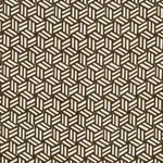 Schumacher 176042 Tumbling Blocks Chocolate fabric swatch