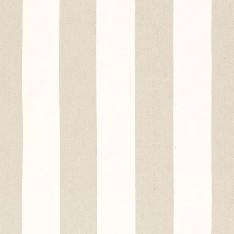 Schumacher 67561 Tundra Linen Stripe Ivoire fabric swatch