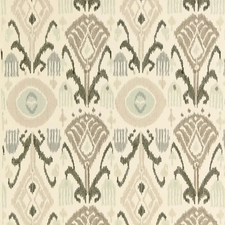 Schumacher 67870 Turkestan Embroidery Moonstone fabric swatch