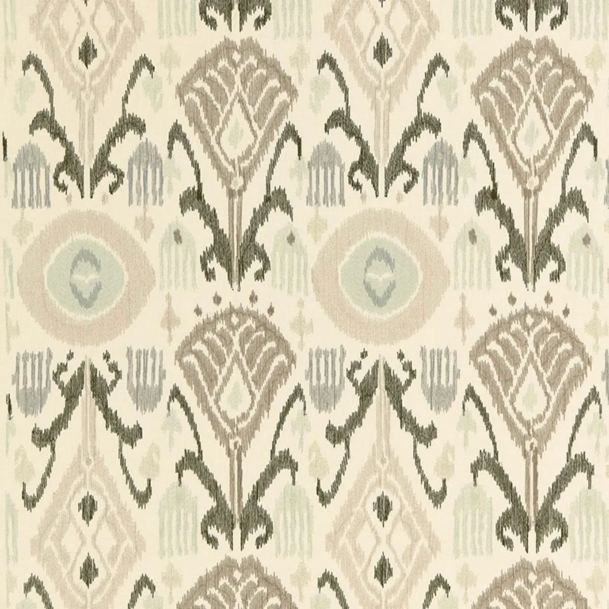 Schumacher 67870 Turkestan Embroidery Moonstone fabric swatch
