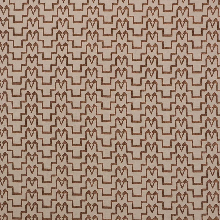 Schumacher 71245 Turkish Step Biscuit fabric swatch