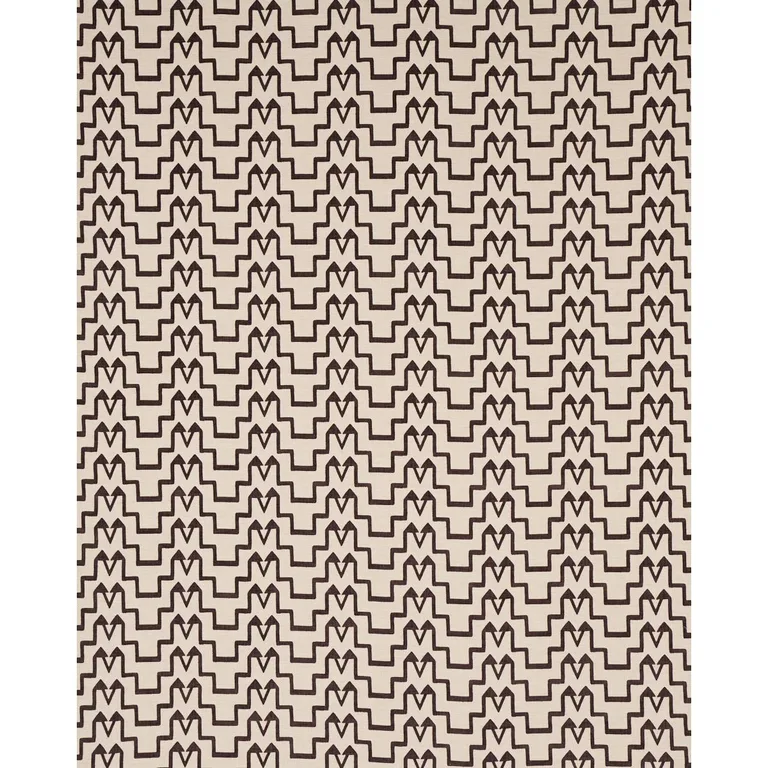 Schumacher 71244 Turkish Step Brown fabric swatch