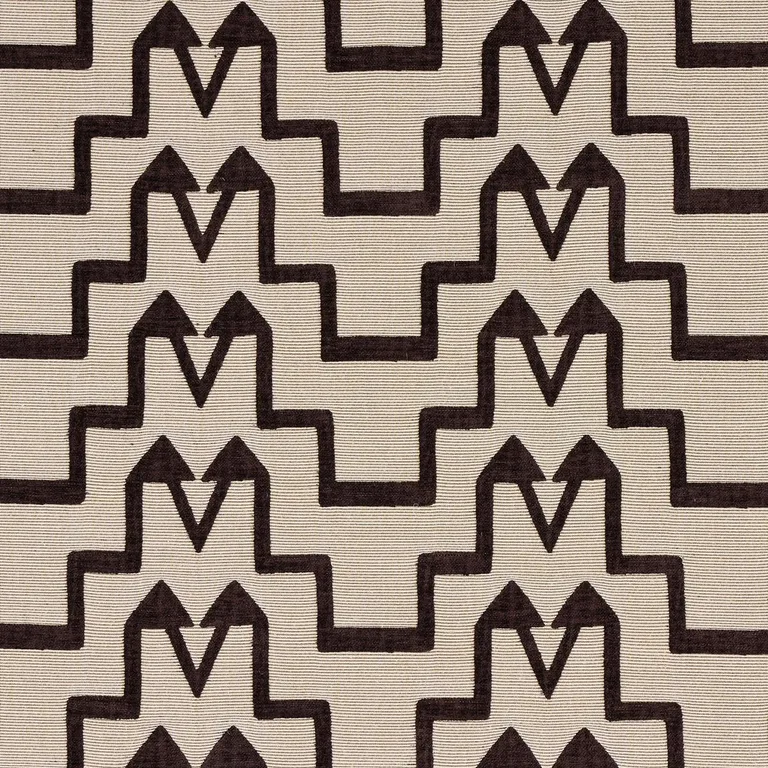 Schumacher 71244 Turkish Step Brown fabric swatch