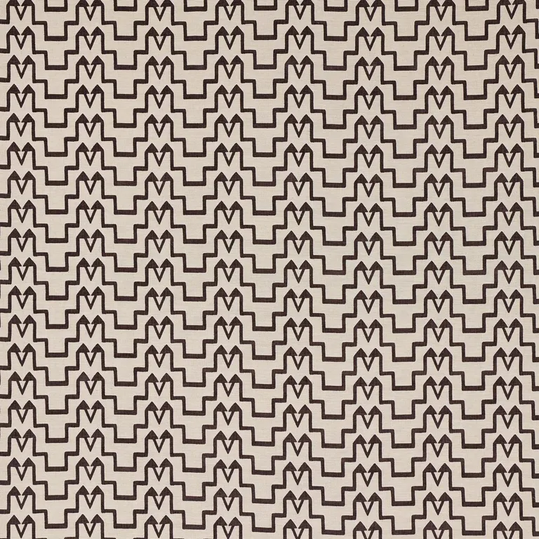 Schumacher 71244 Turkish Step Brown fabric swatch
