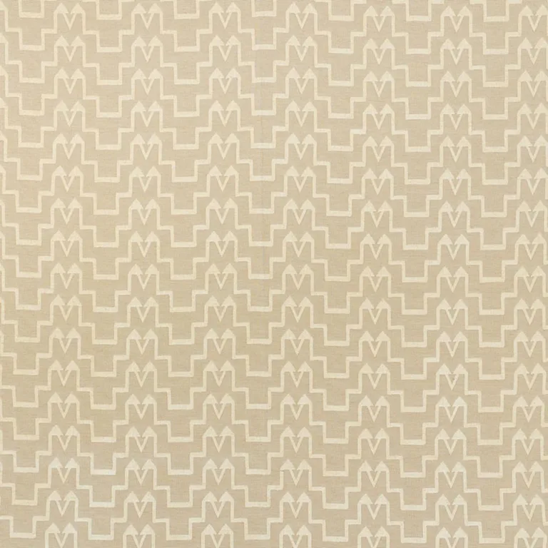 Schumacher 71241 Turkish Step Ivory/Natural fabric swatch