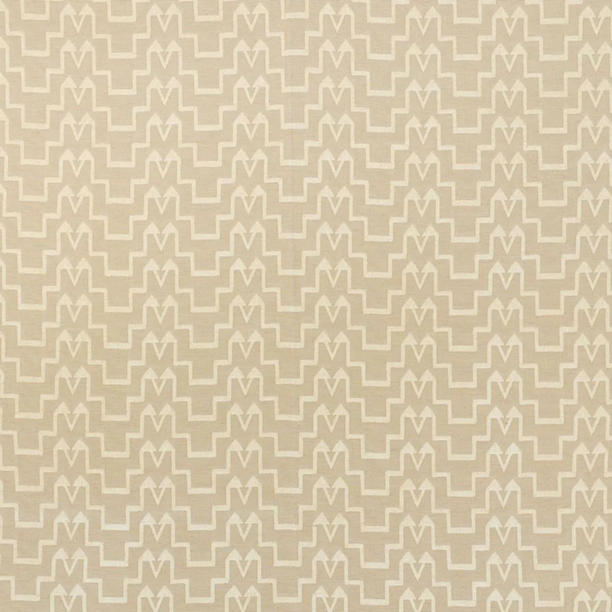 Schumacher 71241 Turkish Step Ivory/Natural fabric swatch