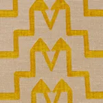 Schumacher 71247 Turkish Step Mimosa Glow fabric swatch