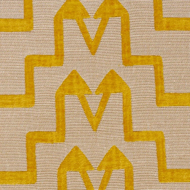 Schumacher 71247 Turkish Step Mimosa Glow fabric swatch