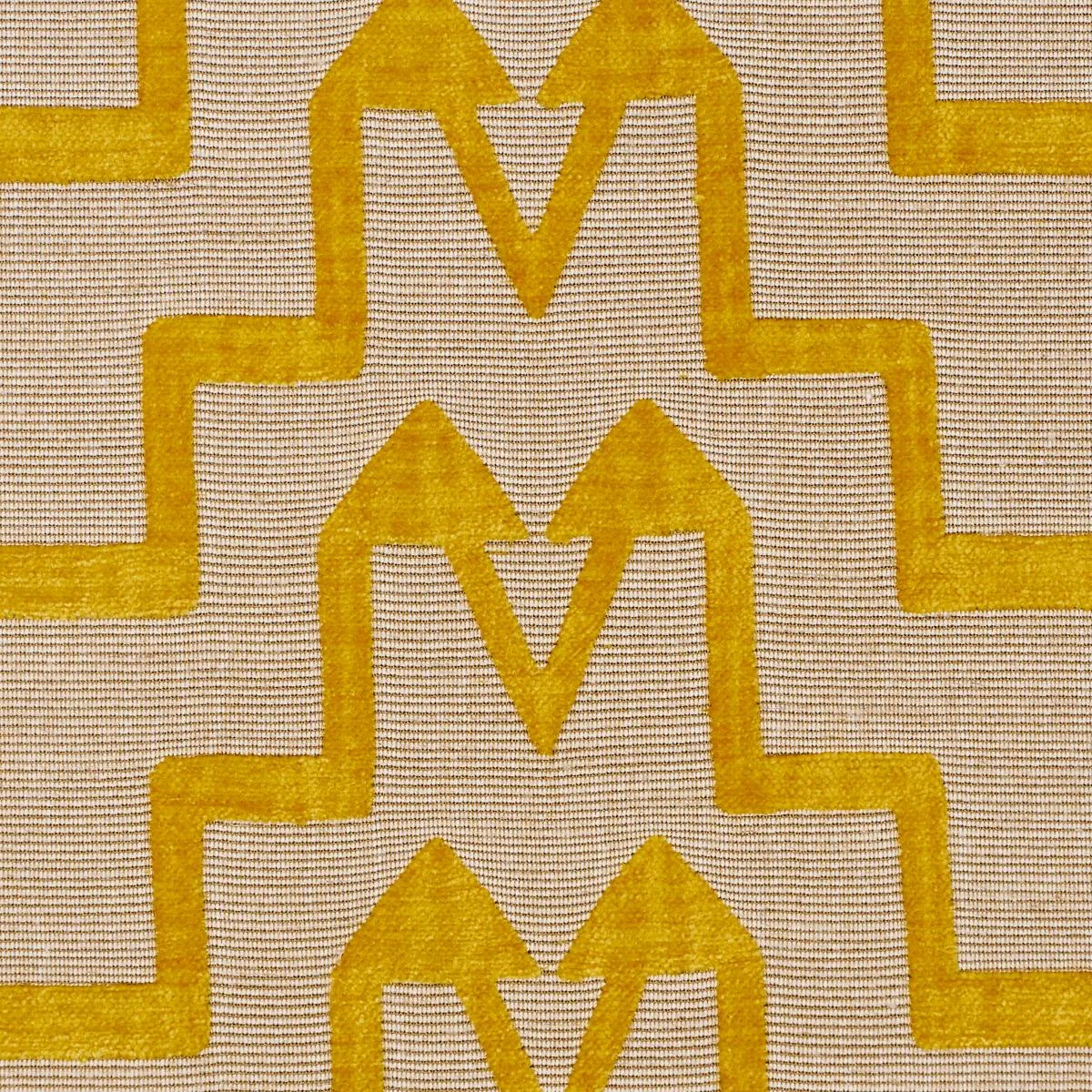 Schumacher 71247 Turkish Step Mimosa Glow fabric swatch