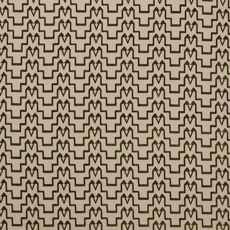 Schumacher 71246 Turkish Step Olive fabric swatch