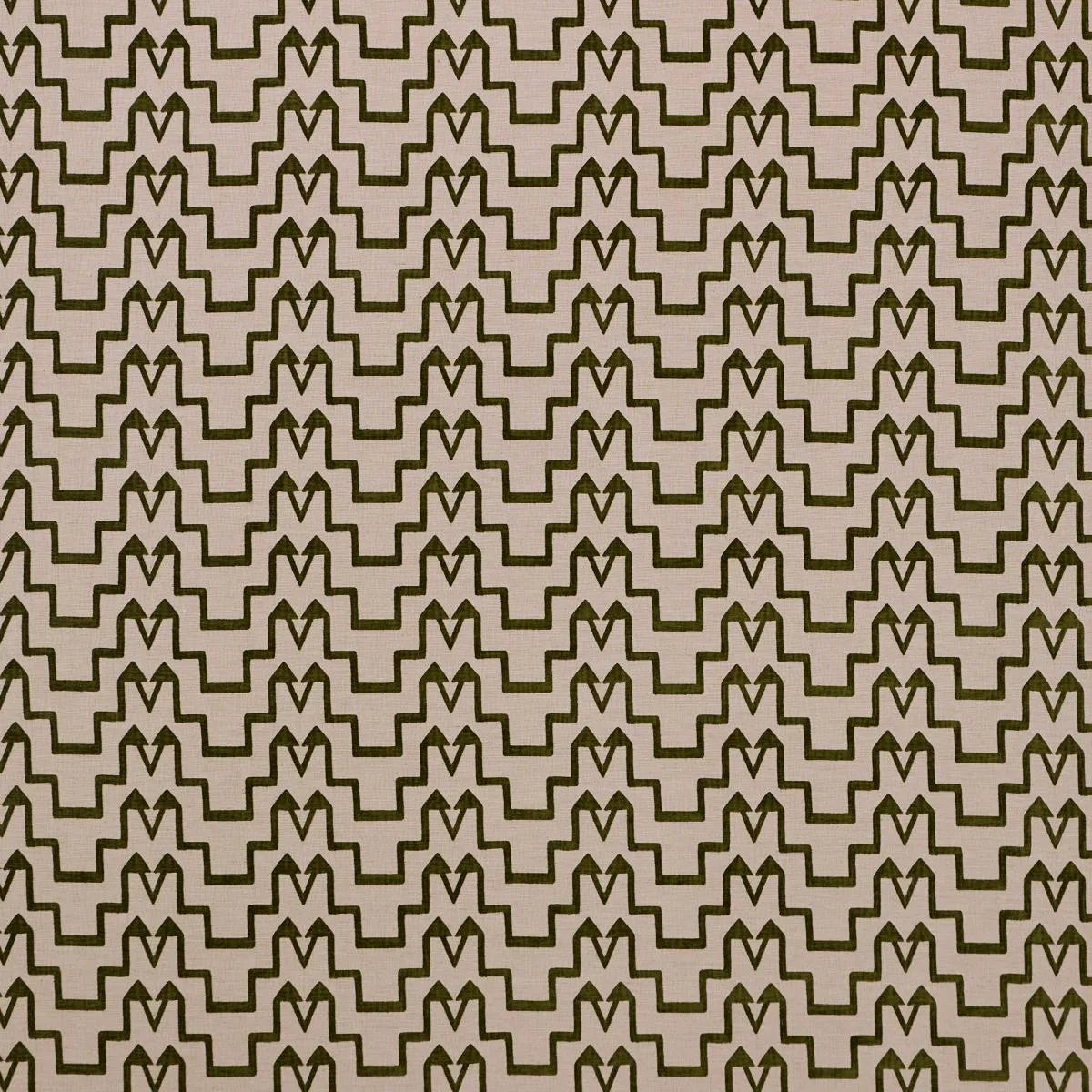 Schumacher 71246 Turkish Step Olive fabric swatch