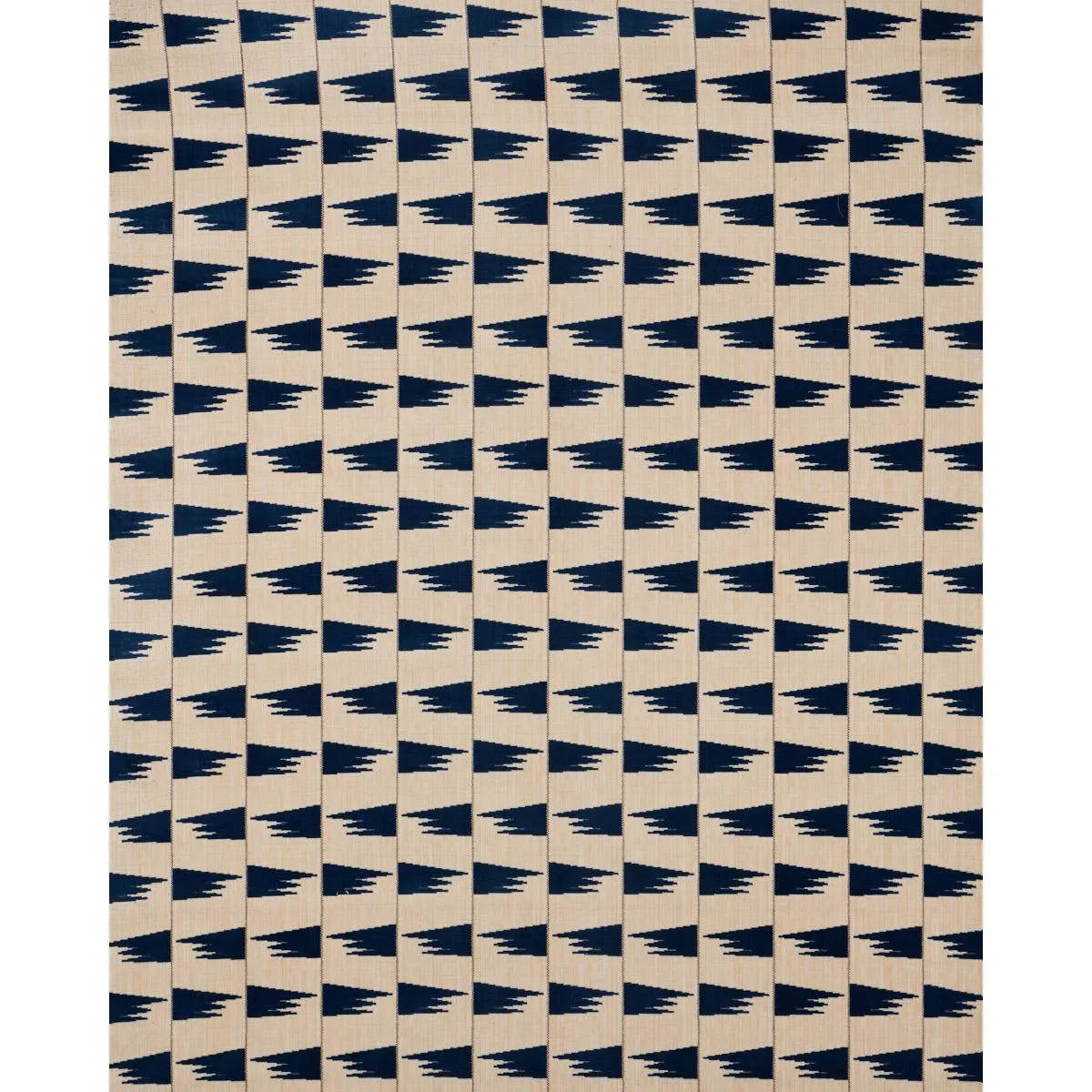 Schumacher 71225 Tutsi Blue fabric swatch