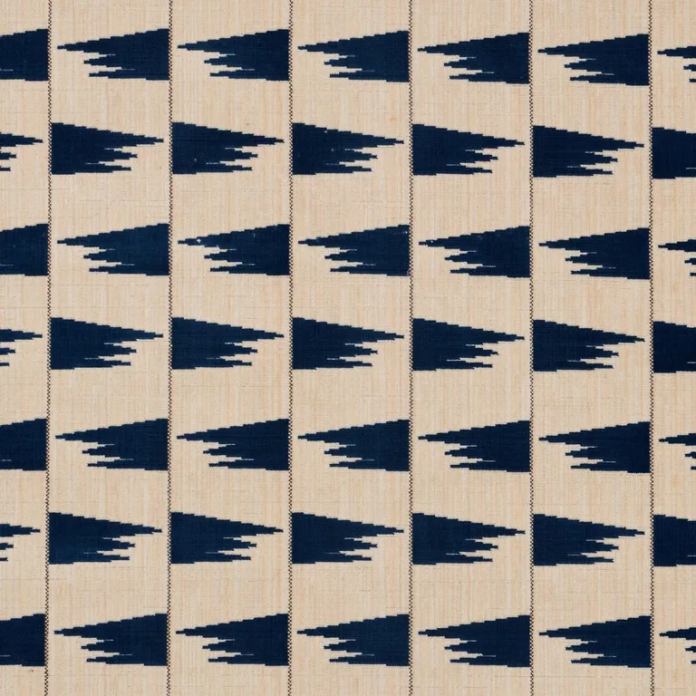 Schumacher 71225 Tutsi Blue fabric swatch