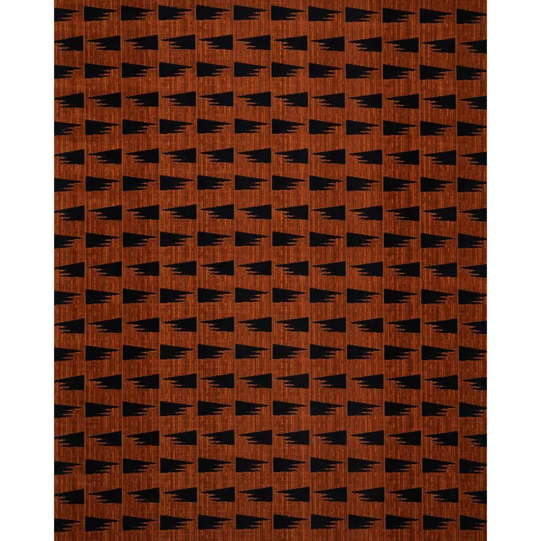 Schumacher 71226 Tutsi Cinnamon fabric swatch
