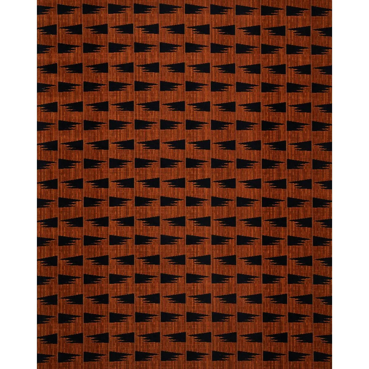 Schumacher 71226 Tutsi Cinnamon fabric swatch