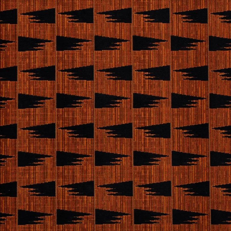 Schumacher 71226 Tutsi Cinnamon fabric swatch