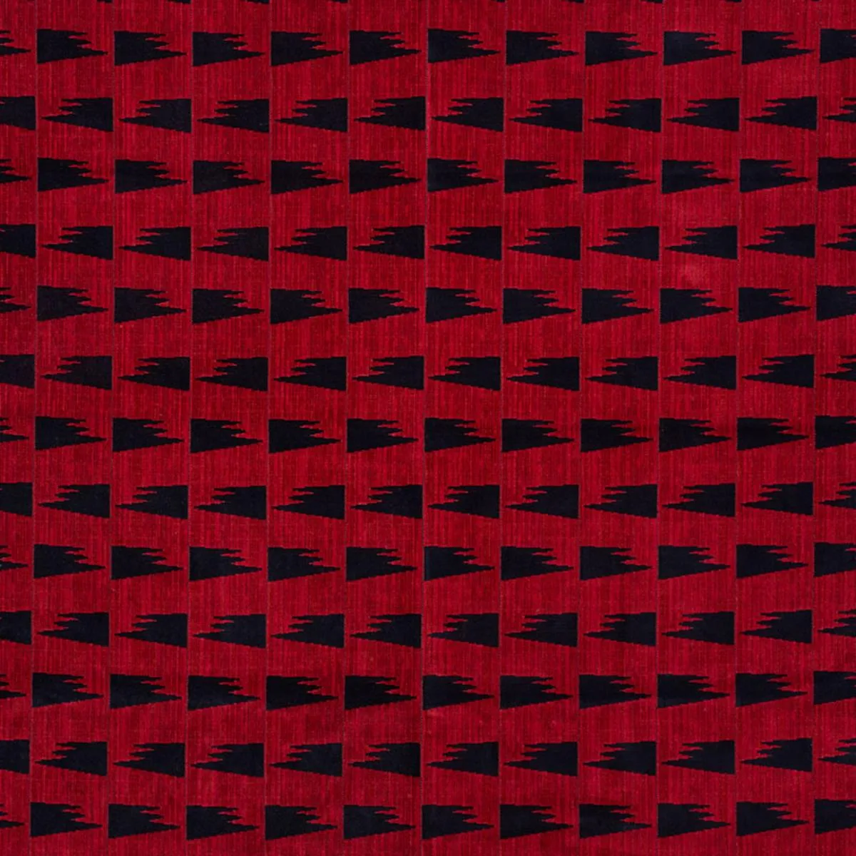 Schumacher 71221 Tutsi Red fabric swatch