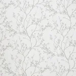 Schumacher 178440 Twiggy Sheer Light Grey fabric swatch
