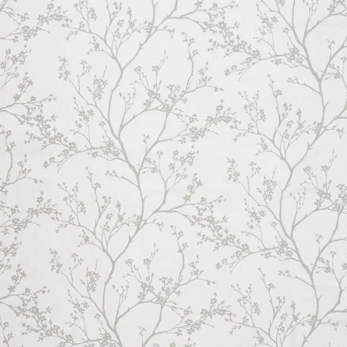 Schumacher 178440 Twiggy Sheer Light Grey fabric swatch