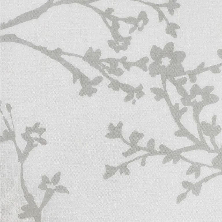 Schumacher 178440 Twiggy Sheer Light Grey fabric swatch