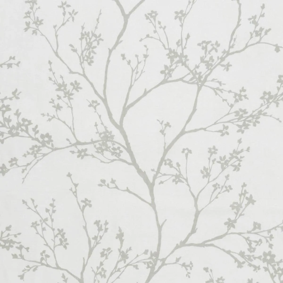 Schumacher 178440 Twiggy Sheer Light Grey fabric swatch