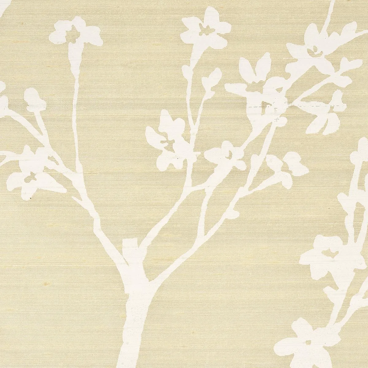 Schumacher 180501 Twiggy Silk Champagne fabric swatch