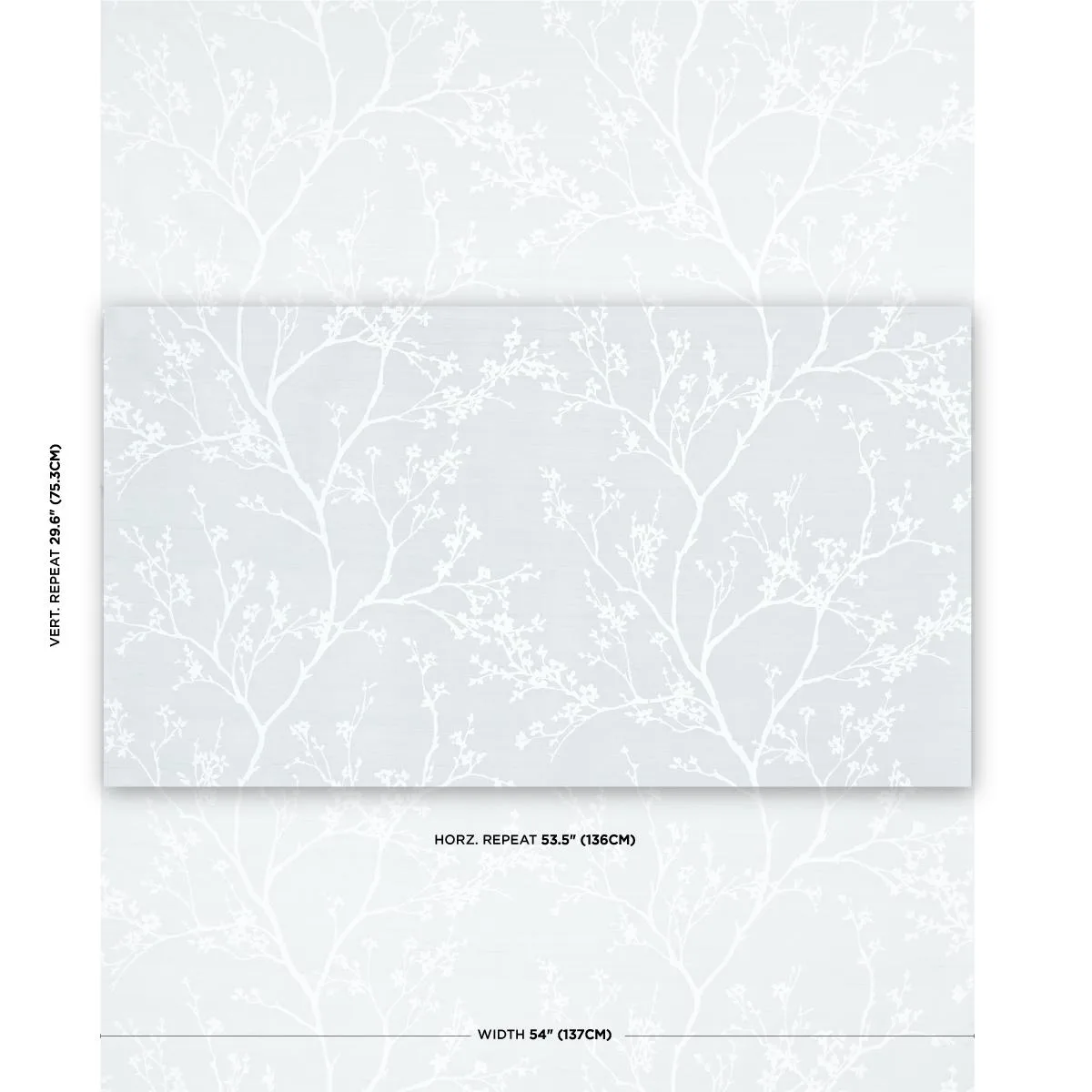 Schumacher 180500 Twiggy Silk Ice fabric swatch