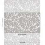 Schumacher 180502 Twiggy Silk Pewter fabric swatch