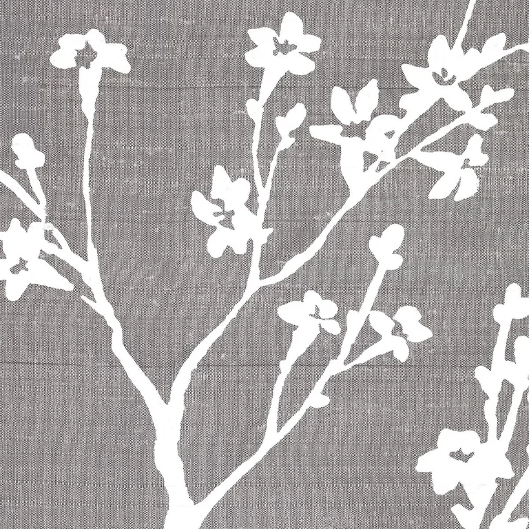 Schumacher 180502 Twiggy Silk Pewter fabric swatch