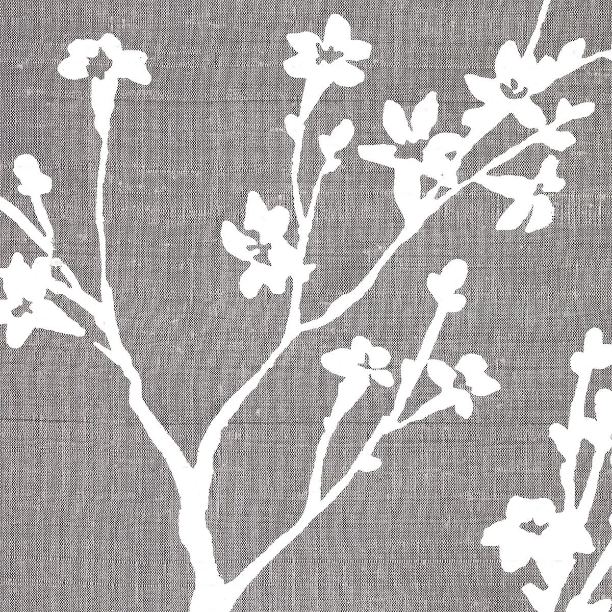 Schumacher 180502 Twiggy Silk Pewter fabric swatch
