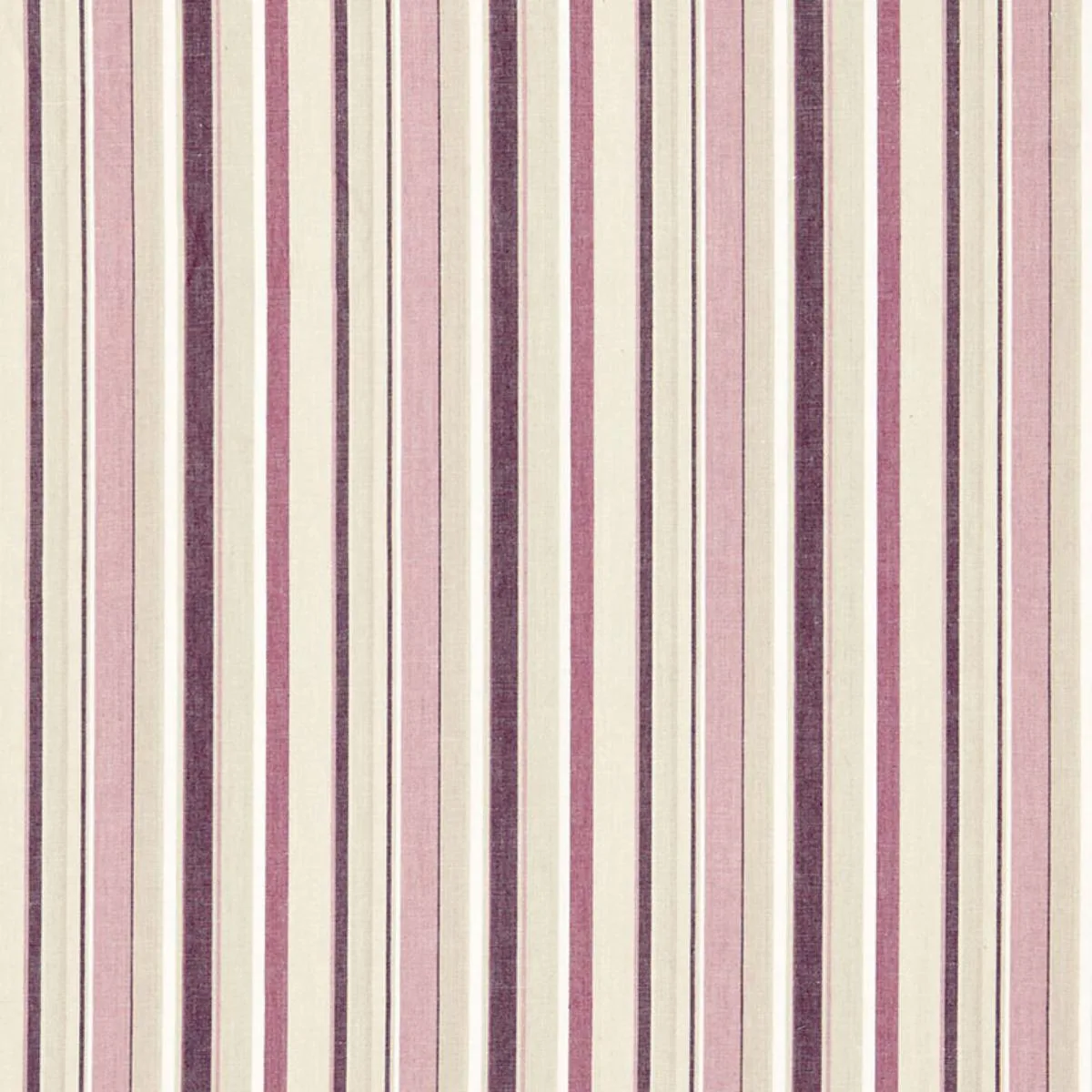 Schumacher 66052 Tybee Stripe Mulberry fabric swatch