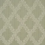 Schumacher 86640 Tyninghame Trellis Sage fabric swatch