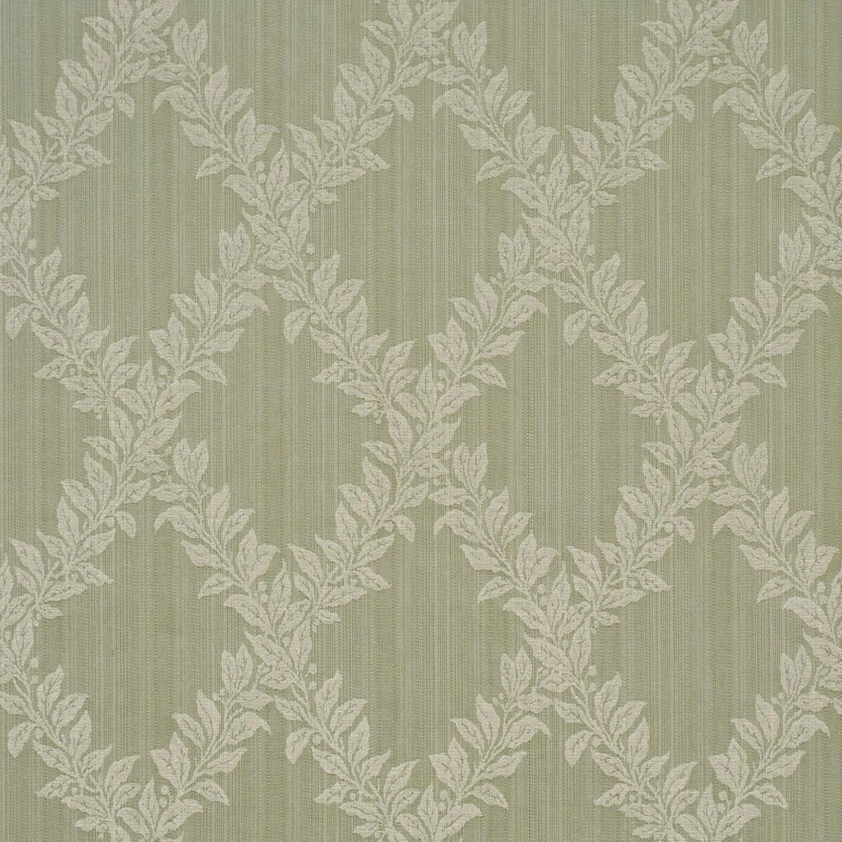Schumacher 86640 Tyninghame Trellis Sage fabric swatch
